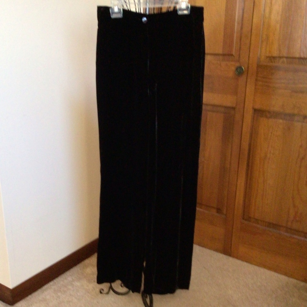 Chico's  Black  Silk Blend  Trouser  Size 0,Back Pockets - Picture 3 of 7